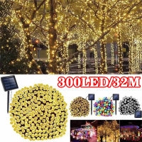 Solar String Light Fairy Garden โคมไฟกลางแจ้งกันน้ำ6V Garland สำหรับคริสต์มาส Xmas Holiday Party Home Decoration