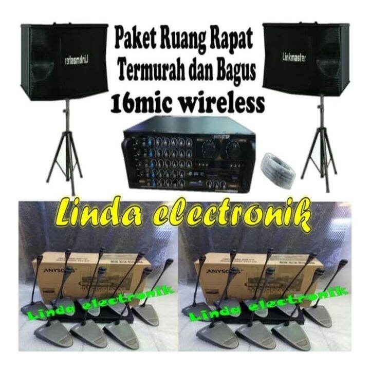 Paket Sound System Ruang Rapat 16mic Wireless NEW Bagus | Lazada Indonesia