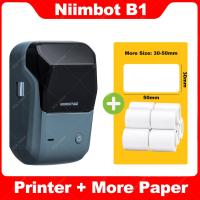 เครื่องพิมพ์ฉลาก B1 Niimbot เครื่องพิมพ์ฉลากความร้อนบลูทูธเครื่องพิมพ์ฉลากกระเป๋าแบบพกพาเครื่องติดฉลากสติกเกอร์แบบมีกาวในตัว