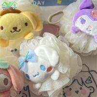 ผ้าขนหนูลูกบอลอาบน้ำลายการ์ตูน Sanrio,ฟองน้ำทำความสะอาดฟองที่อุดมไปด้วยฟองดอกไม้ลอยน้ำแปรงขัดตัวลูกบอลตาข่ายนุ่มอาบน้ำอาบน้ำของใช้ในครัวเรือนห้องน้ำ