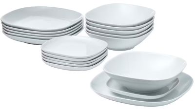 VÄRDERA 18-piece service, white (ชุดภาชนะ 18 ชิ้น, ขาว)