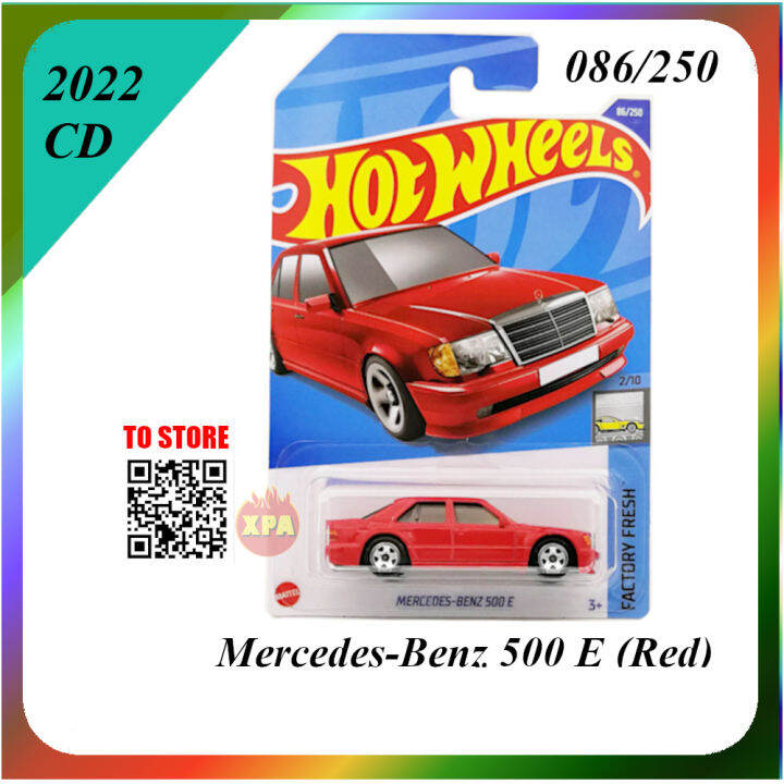 Hot Wheels Mercedes-Benz 500 E Argentée - Édition Super Custom Avec Jantes Swaps AEB