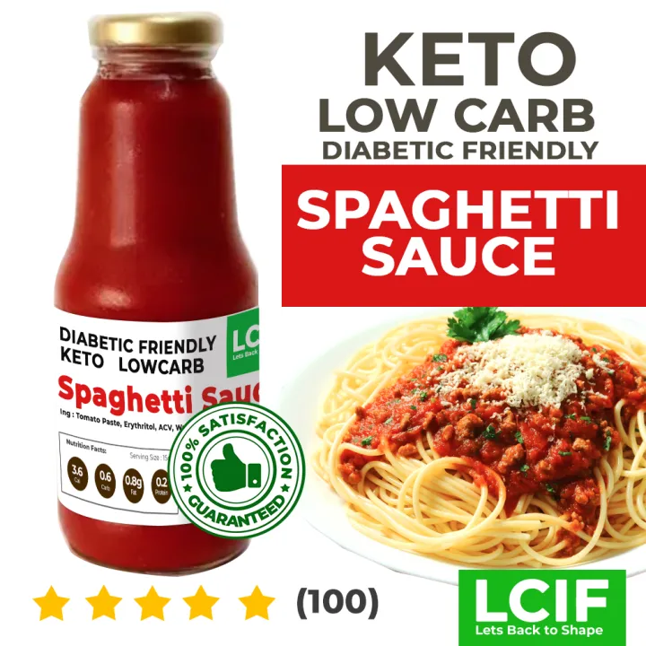 Low Carb KETO Diabetic Friendly Spaghetti Sauce 350ml Lazada PH