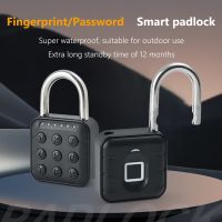 Hans1 Biometric Fingerprint Door Lock Keyless Anti Theft Padlock IP67 Password