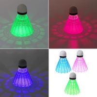 3pcs LED Luminous Badminton Dark Night Colored Plastic Foam Glowing Shuttlecocks Wholesale Dropshipping