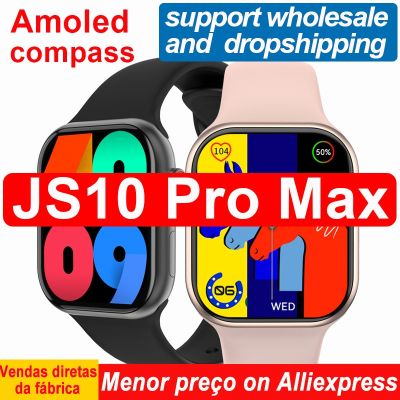 JS10 PRO MAX Smart Watch Real AMOLED Series 8 2.2 480 x 520 Compass NFC Women Men Fitness Smartwatch PK HK9 pro