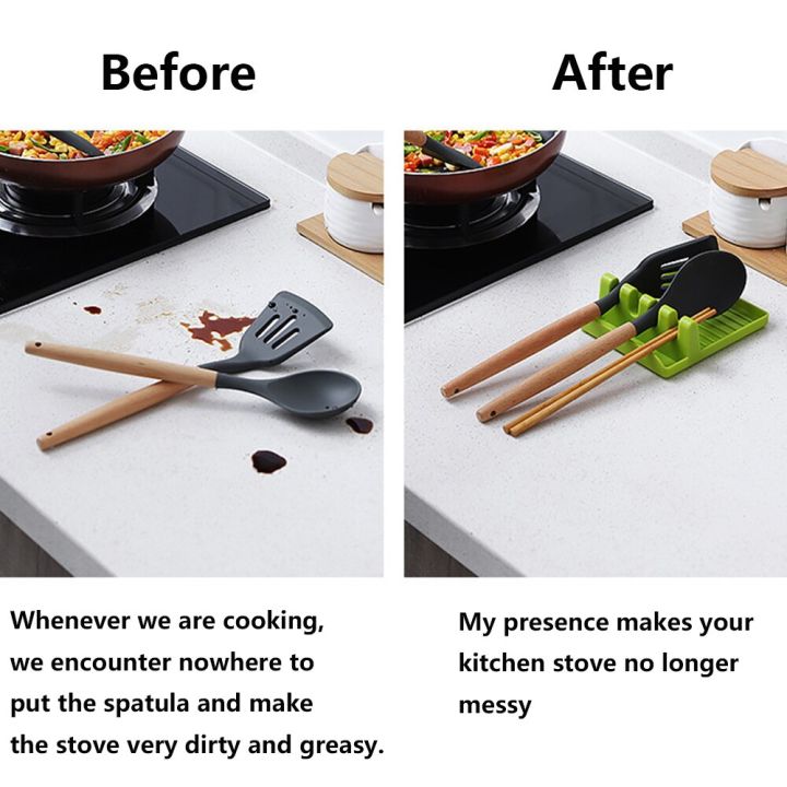 hot-k-ทำอาหาร-utensil-rest-ชั้นวางของในครัวและจัดเก็บข้อมูลแผ่นหยดส้อมในครัวที่วางช้อน-non-slip-pad-อุปกรณ์ครัว