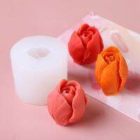 3D Drei-dimensional Tulpe Knospe Form Kreative Kerze Form DIYT Dessert Fondant Schokolade Backen Utensilien