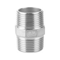 1/8 1/4 3/8 1/2 3/4 1 1-1/2 2 3 4 BSP NPT Male Hex Nipple 201 304 316 Stainless Steel Pipe Fitting Coupler Connector