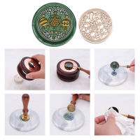 【Fast Delivery】DIY Enamel Seal Head Multipurpose 25mm Wax Seal Stamp Head Ornamental Round Craft Supplies Envelope Decorative for Packaging Scrapbooking