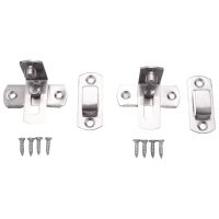 2 Pcs 90 Degree Right Angle Door Latch Hasp Bending Latch Buckle Bolt Sliding Lock Barrel Bolt for Doors and Window