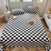 【CW】 Yaapeet Bed Sheets Cotton Size Top Sheet Color Checkerboard sabanas cama 150 (No Pillowcase)