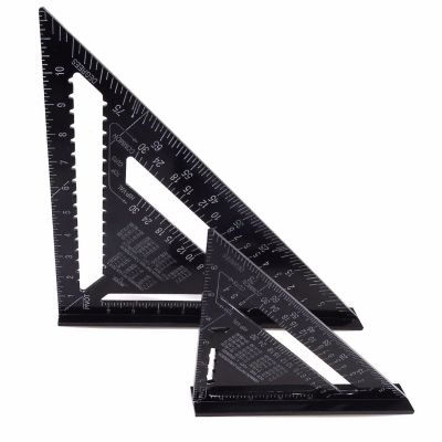 Aluminum Alloy 7 /18cm Measurement Tool Triangle Square 90 Degree Straightedge Angle Ruler Measuring For Woodworking