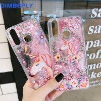 DIMBEPLYน่ารักดูดกรณีโทรศัพท์สำหรับHuawei P20 P30 P40 ProซิลิคอนกรณีTPU Huawei P20 P30 Liteปกยูนิคอร์นดอกไม้ล้างปลอกสำหรับHuawei Nova 3E 4E