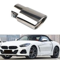 Car Stainless Steel Exhaust Tail Throat Round Tube Universal Fits Car Accessories