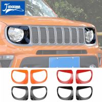 JIDIXIAN ไฟหน้ารถโคมไฟตกแต่งสำหรับ Jeep Renegade 2019 2020 2021 2022หัวโคมไฟ Hoods อุปกรณ์เสริมภายนอก