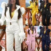 CODsack1juy6 ชุด Jumpsuit สตรีกันน้ํากันหนาวสําหรับเล่นสกี