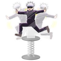 【hot】✗☏✿ 10cm Jujutsu Figure Shaking Satoru Yuji Itadori Desk Decoration Collection