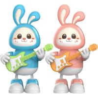 Hopping Bunny Toy Rabbit Toys for Kids Dancing Music Space Guitar Rabbit Toy Babies Toys 1-3 Year Old Toddler Toys Toddler Education Toys Musical Intelligence Development reasonable