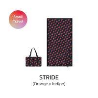 PDM เสื่อพับอเนกประสงค์ เสื่อตกแต่ง เสื่อแทนพรม เสื่อแต่งบ้าน NikNik ลาย Stride (Indigo-Orange) Size S 90x170 cm