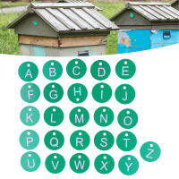 26PCS Beehive Numbered Tag Marker พร้อมรูกลม Beehive Label Beekeeping อุปกรณ์เสริมสำหรับ Garden