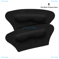 Zone Sky แผ่นรองในรองเท้า1คู่แผ่นบรรเทาอาการปวดป้องกันการสึกหรอแผ่นรองรองเท้าแผ่นป้องกันส้นเท้าดูแลเท้าสติ๊กเกอร์ติดหลังรองเท้า