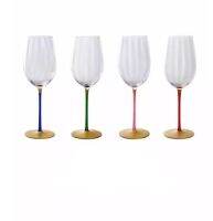 แก้วไวน์แดง แก้วไวน์ก้านแดง แก้วไวน์คริสตัล แก้วไวน์สวยๆ แก้วไวน์นำเข้า red wineglass