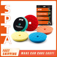 Operacw (Bulk Sale) SPTA 3";5";6; Car Spong Buffing Polishing Pad Honeycomb Pattern Hook&amp;Loop Backer For DARO Car Buffer Polisherhot