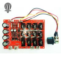 SC 10-50V 60A จอ DC ตัวควบคุมความเร็ว PWM HHO RC Controller 12V 24V 48V 3000W สูงสุด (สีแดง Board)