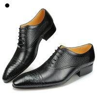 Wedding Party Men dress shoes For Business Genuine cow leather Classic Style Oxfords slip-on casual shoe Handmade Black zapatos