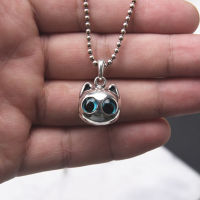 GAGAFEEL S925 Sterling Silver Kitten Pendant Retro Glossy Design Pet Cat Pendants Necklace Female Pisces Koi Pendant Jewelry Gif