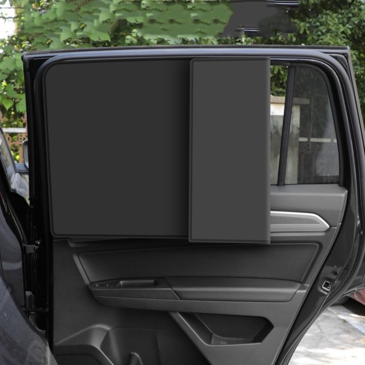 2pcs-magnetic-car-sun-shade-uv-protection-car-curtain-auto-side-window-sunshade-summer-protection-window-film-mesh-sun-visor