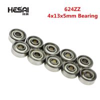 10PCS/LOT 624 624Z 624ZZ Ball Bearing 4*13*5 mm Chrome Steel Bearing Axles  Bearings Seals