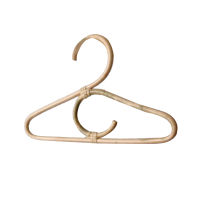 Rattan Clothes Hanger Style Kids Garments Organizer Rack Children Hanger Kids Room Decoration Hanger for Clothes