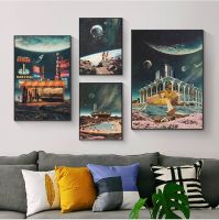 Space Poster Canvas Painting Residence Tourism Picture Print Wall Art Wallpaper Home Room Decor Aesthetic Murals Without Frame