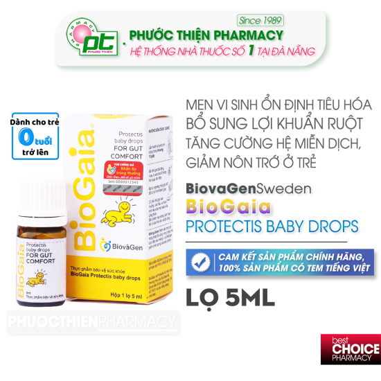 Men vi sinh biogaia protectis baby drops lọ thủy tinh 5ml - ảnh sản phẩm 1