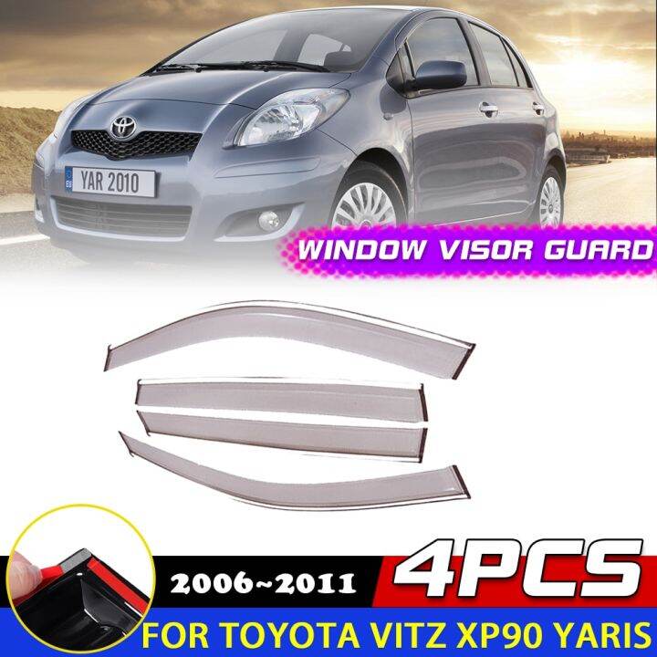 Car Windows Visor For Toyota Vitz XP90 Yaris Daihatsu Charade 20062011