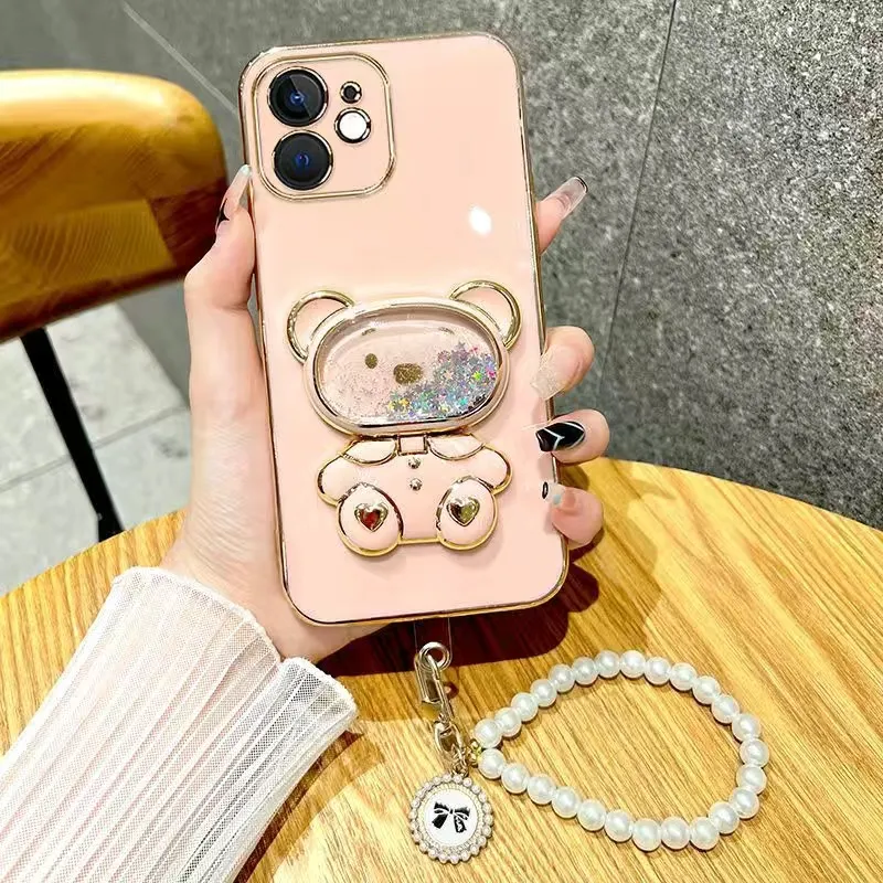 Electroplated Maple Leaf Design Luxury Cute Phone Cases for iPhone 13 14 Pro  Max 12 Mini 11 XR X XS 7 8 Plus SE 3