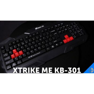 คีย์บอร์ด เกมมิ่ง Gaming XTRIKE ME รุ่น KB-301 สาย USB แป้นไทย ลดล้างสต๊อค