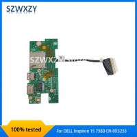 SZWXZY Original For DELL Inspiron 15 7580 Power Button USB SD Card Reader IO Circuit Board 0X5255 CN-0X5255 X5255 Fast Ship