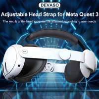 สายรัด VR สำหรับ Meta Quest 3หูฟัง VR สายรัดสายรัดศีรษะแบบปรับได้แว่นตาเสมือนจริงป้องกันความสบาย