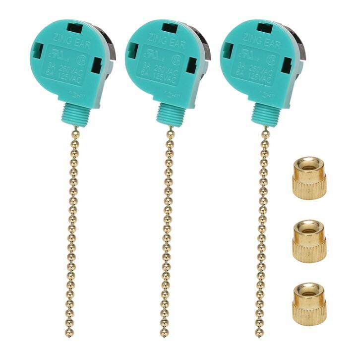 3 Pack Ceiling Fan Switch Switch Replacement Speed Control for Ceiling