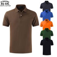 【CC】☌  Cotton Top New Mens Polo Shirts Sportswear Tees XS-5XL Color Short Sleeve Polos Homme Fashion