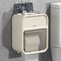 【LZ】❡❡❖  Montado na parede Multi-function Toilet Paper Holder caixa do tecido do rolo do banheiro cremalheira do armazenamento do papel acessórios do distribuidor do WC