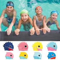 Kids Swimming Hat Fish-shape Swim Hats Stretchable And Comfortable Swimming Supplies Nonslip For Boys And Girls Keeps Hair Dry Swim Caps