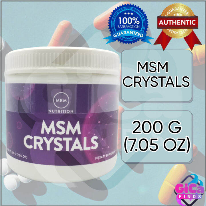 MRM MSM Crystals 1000 mg 7.05 oz 200 g Lazada PH
