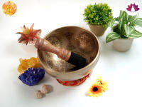 ขันทิเบตแฮนด์เมด ขนาด14.3ซม. น้ำหนัก630กรัม ชามทำสมาธิแฮนด์เมด Tibetan Handmade Singing Bowl