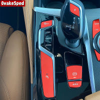 Car Styling Center Console Gear Shift Buttons Stickers Trim For BMW 5 Series G30 G38 2018-2021 LHD Interior Auto Accessories