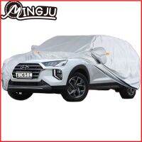 Selimut Mobil เต็มรูปแบบสำหรับ HYUNDAI Tucson ที่กันฝนหิมะฝุ่นกันน้ำที่คลุมอุปกรณ์ปกป้องรถยนต์ภายนอกอุปกรณ์เสริมป้องกันรังสียูวี