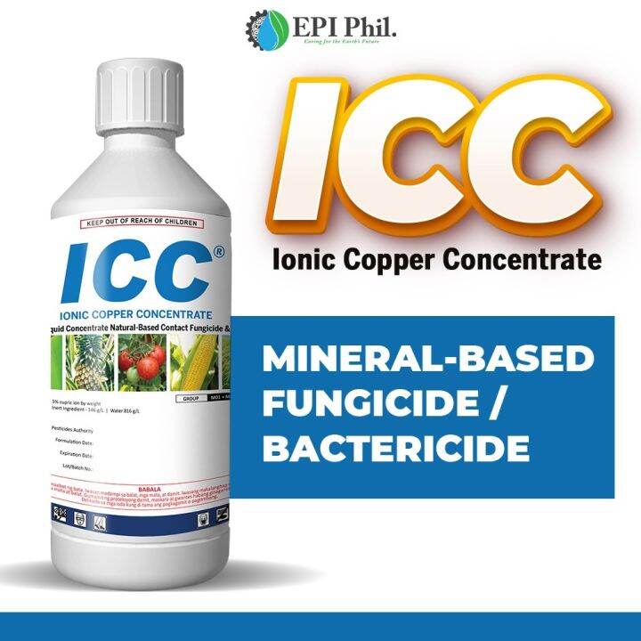 ICC Ionic Copper Concentrate Mineral Based Fungicide/Bactericide